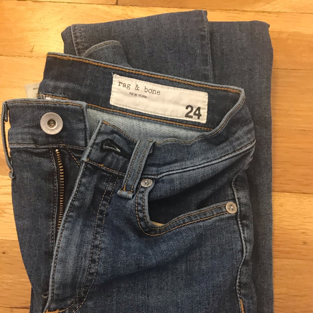 Rag & Bone High Rise Ankle Skinny